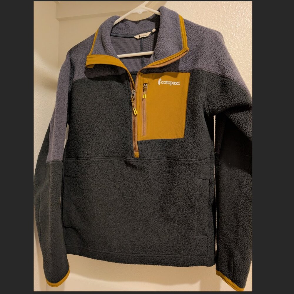 Cotopaxi Black and Mustard Fleece Jacket